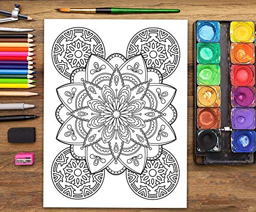 Mandalas Para Meditar: Libro De Colorear Para Adultos