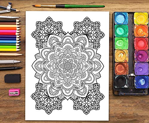 Mandalas Para Meditar: Libro De Colorear Para Adultos