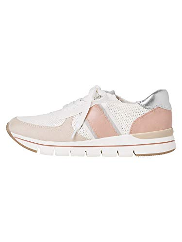 MARCO TOZZI 2-2-23710-24, Zapatillas Mujer, Wht Gold Comb, 39 EU