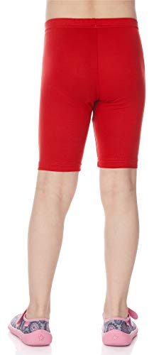 Merry Style Leggins Mallas Pantalones Cortos Ropa Deportiva Niña MS10-132 (Rojo, 110 cm)