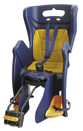 Messingschlager Reclinable BS - Silla Infantil para Bicicleta, Color Azul