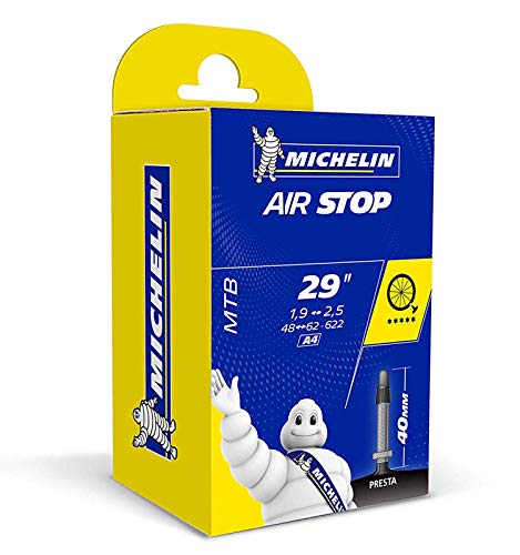 Michelin 29X1.90/2.50 Bici Cámara 29x2.00-2.25 Presta 40 mm, Deportes al Aire Libre, Ciclismo,componentes de Bicicleta, Negro, 29'' x 1.9-2.5/40 mm