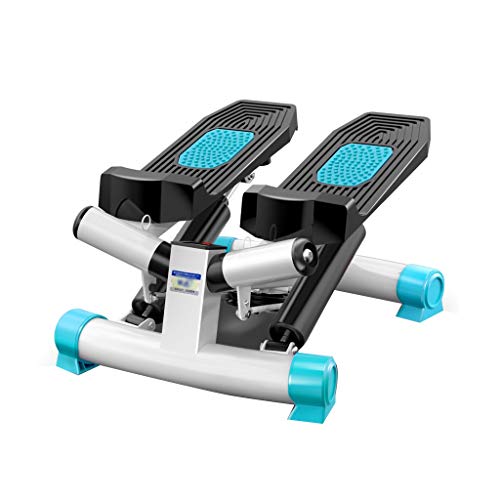 Mini Stepper, Mini Stepper Machine con Banda de Resistencia Mini Stepper Twister Stepper para Ejercicios Stepper Ejercicio Equipos, Rosa (Color : Azul)