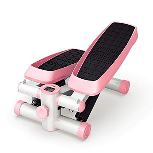 Mini Stepper, Step Cardio Fitness Maquina de Subir Escaleras Casa, Stepper Up-Down con Banda de Resistencia, Ideal para Principiantes, LCD Pantalla Multifuncional, Carga -150KG