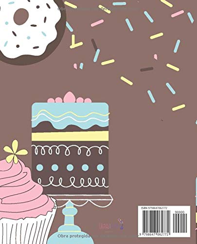 Mis Postres Favoritos: Cuaderno XL Para Escribir Tus Recetas de Repostería; color: Chocolate