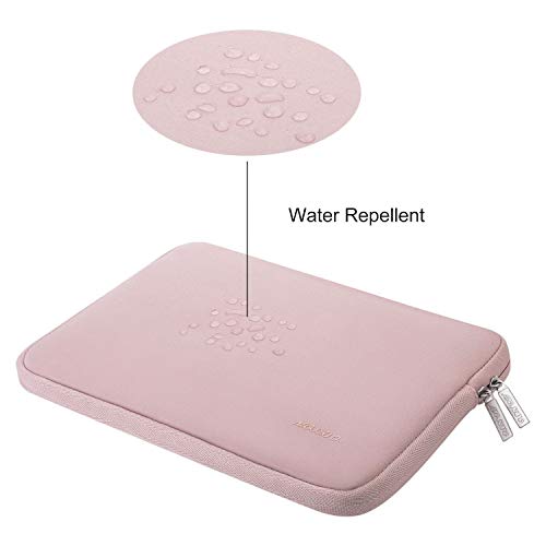 MOSISO Funda Protectora Compatible con 13-13.3 Pulgadas MacBook Air/MacBook Pro/Ordenador Portátil, Bolsa Blanda de Neopreno Agua Repelente con Pequeño Caso, Bebé Rosa