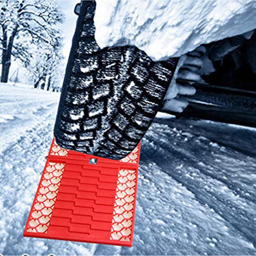 NEWFEIBIN Pista De Emergencia Portátil Escalera De Neumáticos con Multifunción Rueda Tablero De Tracción Skid Plate para Extraer Coche De Nieve Arena De Hielo