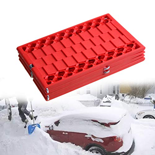 NEWFEIBIN Pista De Emergencia Portátil Escalera De Neumáticos con Multifunción Rueda Tablero De Tracción Skid Plate para Extraer Coche De Nieve Arena De Hielo