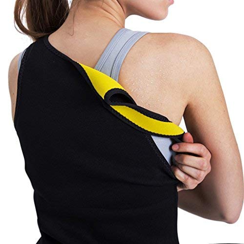 NHEIMA Faja Reductora Mujer Camisetas Sauna Adelgazantes para Mujer Chaleco de Neopreno Corset para Sudoración, Quema Grasa, Faja Abdomen, Tamaño S