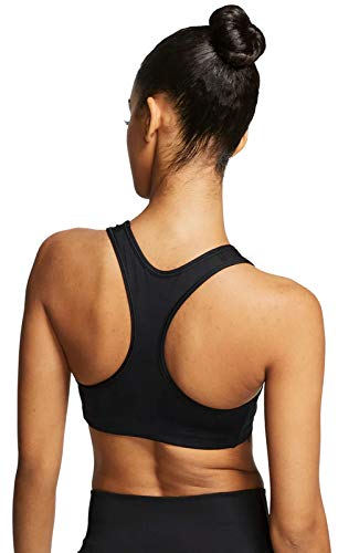 NIKE Med Non Pad Bra Sujetador de Deporte, Mujer, Black/(White), L