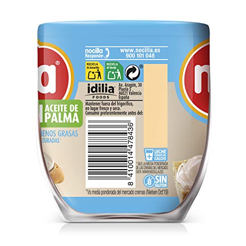 Nocilla Blanca - Sin Aceite de palma:Crema de Leche - 180g