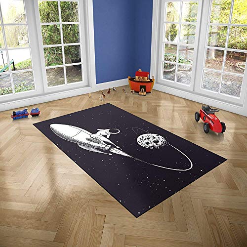 Oedim Alfombra Infantil Espacio para Habitaciones PVC | 95 x 95 cm | Moqueta PVC | Suelo vinílico | Decoración del Hogar | Suelo Sintasol | Suelo de Protección Infantil |