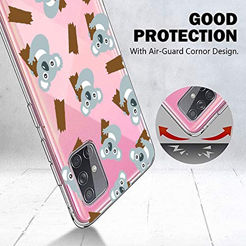 Oihxse Compatible con Samsung Galaxy S4 Funda Cristal Silicona TPU Suave Ultra-Delgado Protector Estuche Creativa Patrón Protector Anti-Choque Carcasa Cover(Pereza A10)