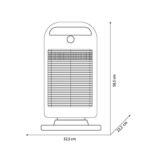 Olimpia Splendid 99396 Solaria Evo S Calefactor Halogeno 1200 W, 45 m³