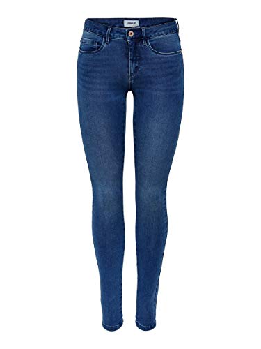 Only onlROYAL REG SKINNY JEANS PIM504 NOOS - Vaqueros Mujer, Azul (Medium Blue Denim), S (30)