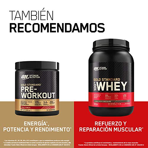 Optimum Nutrition ON Gold Standard BCAA Polvo, Suplementos Deportivos con Aminoacidos, Vitamina C, Zinc, Magnesio y Electrolitos, Manzana y Pera, 28 Porciones, 266g, Embalaje Puede Variar