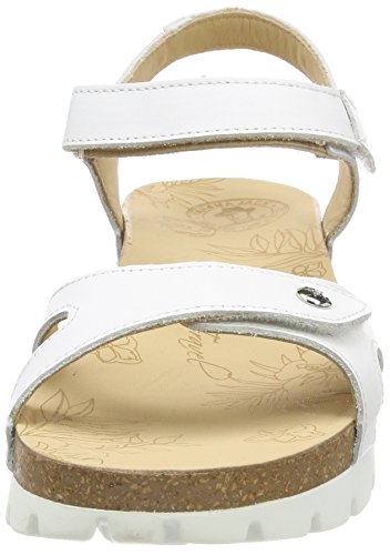 Panama Jack Sulia Basics, Sandalia con Pulsera para Mujer, Blanco (Blanco B1), 38 EU