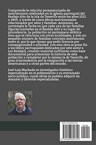 Parroquia de Santiago Apóstol del Realejo Alto en la Isla de Tenerife: Libros de Matrimonios años 1521 a 1809