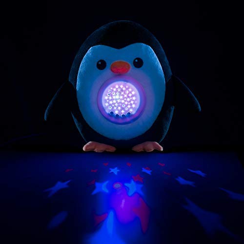 Peluche Para Bebé Pingüino - Máquina de Ruido Blanco – Luz quitamiedos infantil – Regalo para Bebé Niña - Regalo de Baby Shower - Calmante del Sueño – Regalo para Recién Nacido