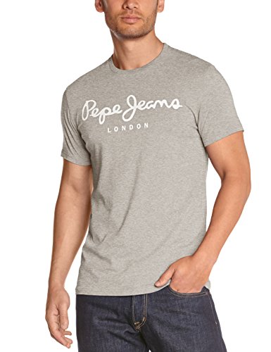 Pepe Jeans Original Stretch Camiseta, Gris (Grey Marl 933), Large para Hombre