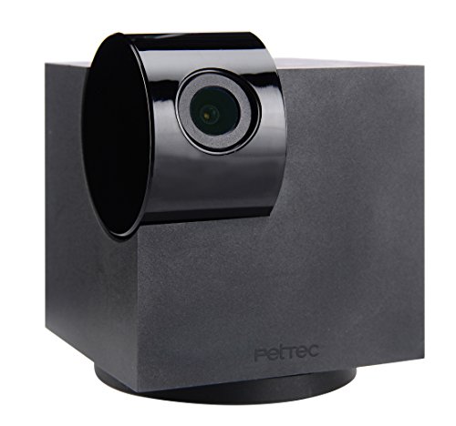 PetTec Cam Snoop Cube, Aplicación inteligente de Mascotas con Detección de Ruido, Full HD 1080p, Vista 360°, Micrófono y Altavoz, para iOS y Android