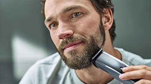 Philips BT5502/16 Barbero y cortapelos con 40 Posiciones de Longitud, Resistente al Agua y Cuchillas metálicas autoafilables, Negro