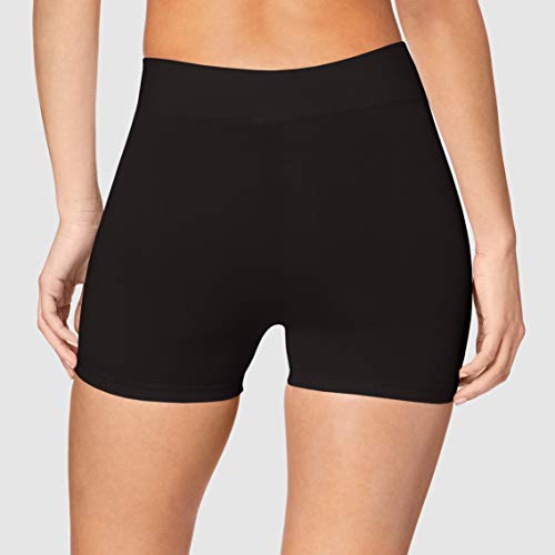 PIECES Pclondon Mini Shorts Noos Culotte, Negro (Black Black), 36 (Talla del Fabricante: S/M) para Mujer