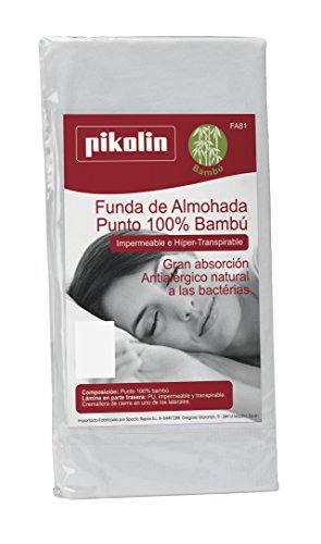 Pikolin Home - Funda de almohada Bambú, impermeable y transpirable, 40x135cm (Todas las medidas)