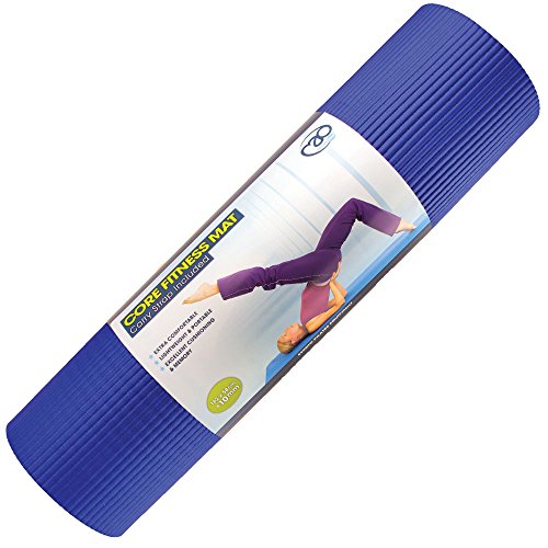 Pilates-Mad Core Fitness Colchoneta, Unisex Adulto, Azul, Talla Única