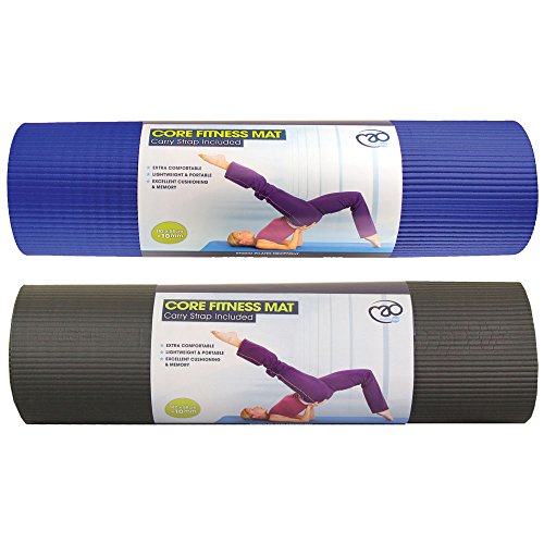 Pilates-Mad Core Fitness Colchoneta, Unisex Adulto, Azul, Talla Única