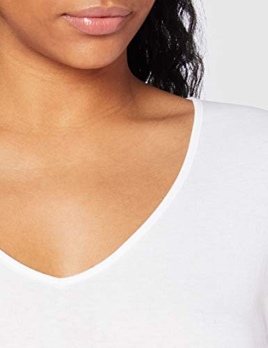 Playtex Camiseta M/L 100% algodón térmica Camiseta, Mujer, Blanco (Blanco 000), 42 (Tamaño del Fabricante:L)