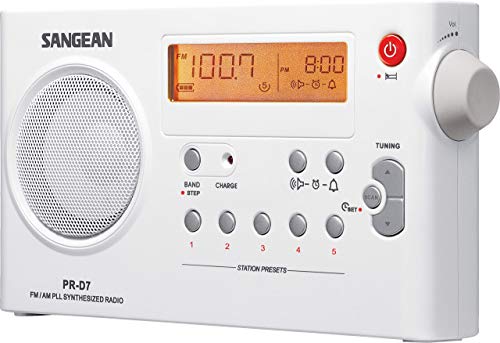 PR-D7/WH Radio Portátil SANGEAN PR-D7 Color Blanco, Digital, Am/FM