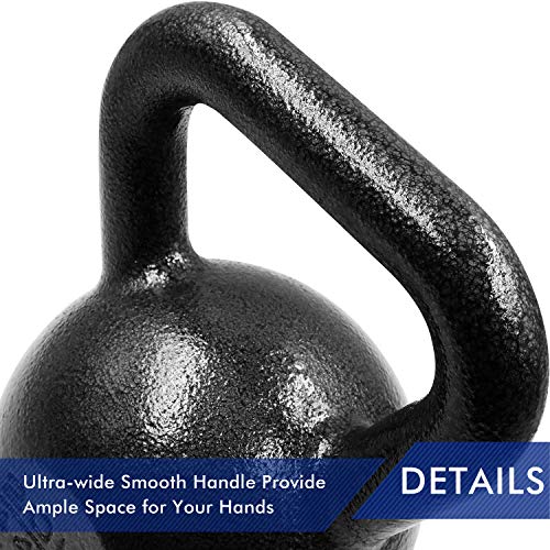 PROIRON Pesa Rusa de Hierro Fundido, Kettlebell 20kg para fisicoculturismo y Entrenamiento con Pesas