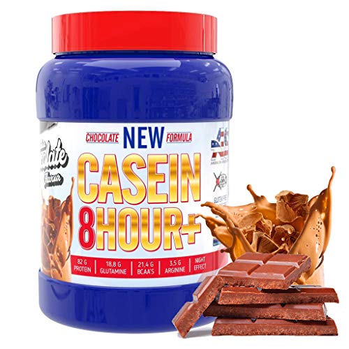 Proteina de noche 8 Horas de asimilación lenta- 82% Proteina- Bajo en azucar- American Suplement - 900g (Chocolate)