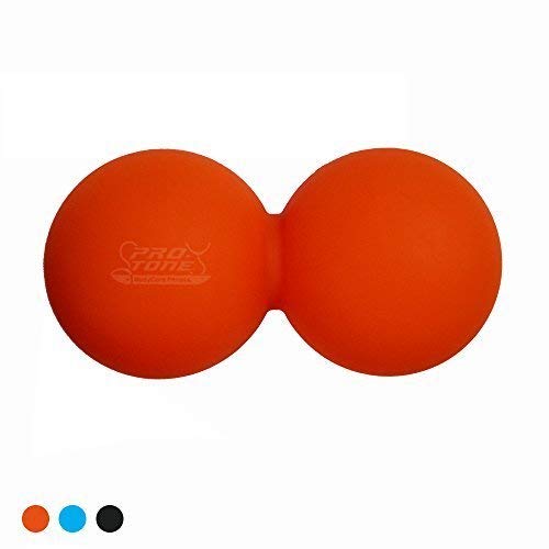 PROTONE - Pelota de Lacrosse para Masaje de los Puntos gatillo - Cacahuete Roller Herramienta para Profundo Masaje Muscular (NARAJNA)