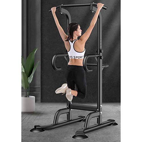 Pull-ups horizontal de la barra de interior pull-ups aparatos de ejercicios multifuncional barras paralelas individuales y dobles marco varilla de estirado ( Color : Black , Size : 91*73*230cm )