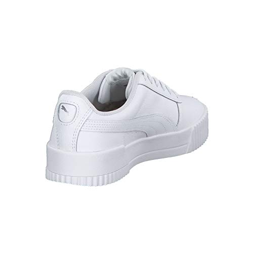 PUMA Carina L, Zapatillas Mujer, Blanco White/White/Silver, 40 EU