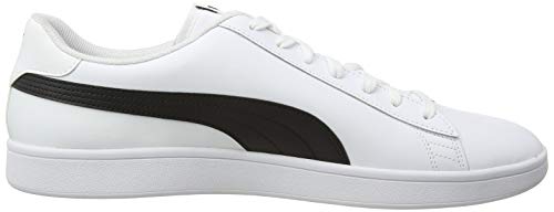 PUMA Smash V2 L, Zapatillas Unisex Adulto, Blanco White Black, 39 EU