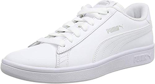 PUMA Smash V2 L, Zapatillas Unisex Adulto, Blanco White White, 43 EU