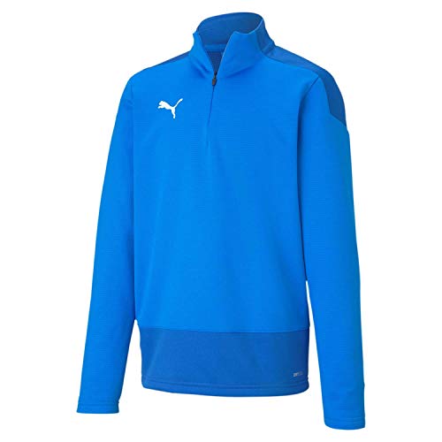 PUMA Teamgoal 23 Training 1/4 Zip Top Jr Sudadera, Niños, Electric Blue Lemonade-Team Power Blue, 140