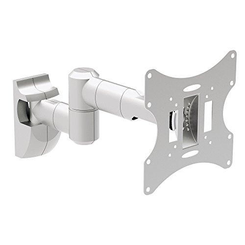 PureMounts LM-TS32E Soporte de pared para televisores de 25-107 cm (10-42 "), VESA 200x200, inclinable: +/- 20 °, giratorio: +/- 90 °, distancia de la pared: 100-470 mm, carga máxima: 30 kg, gris