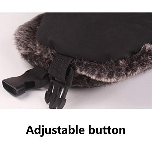 PYapron Sombreros de Bombardero de Invierno Unisex, Sombrero de trampolín con Solapa Oreja con Hebilla Ajuste, Sombrero Caza Ruso Ushanka cálido algodón para Hombres, 58 cm de Talla única,Gris