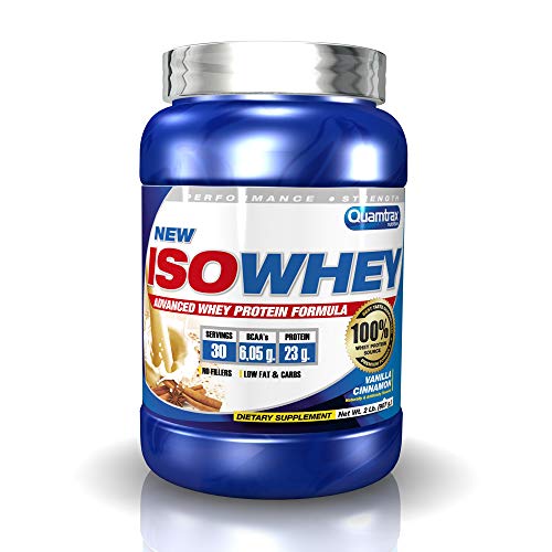 Quamtrax Nutrition Isowhey, Sabor Vainilla con Canela - 907 gr