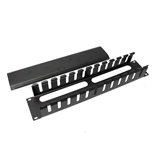 RackMatic - Panel de gestión ordenación de Cables para Armario Rack de 2U x 74 mm