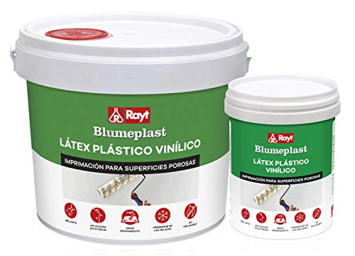 Rayt 156-09 Blumeplast M-10: Látex plástico, imprimación y sellador de Superficies de Yeso, Cemento, estuco, Madera, cerámica, Puzzles. Enriquecedor de Pinturas. Secado Transparente, 1kg