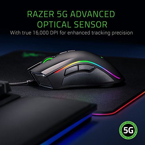 Razer Mamba Elite Paquete que consta de mouse para juegos con cable con Razer Chroma extendido y Mouse Bungee V3 Chroma sistema de cable para mouse sin resistencia