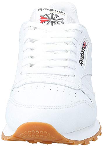 Reebok Cl Lthr, Zapatillas de Deporte para Hombre, Blanco (White/Gum 2), 42.5 EU