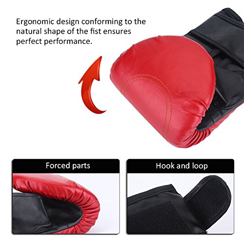 Rehomy Guantes de Boxeo Guantes de Entrenamiento de Kickboxing de Calidad Profesional para Entrenamiento de Muay Thai para Hombres y Mujeres