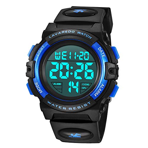 Reloj Digital Para Niños, Reloj De Los Niños Deporte LED Impermeable Alarma Calendario Luminoso Multifuncional Cronógrafo Reloj De Pulsera Para Niños