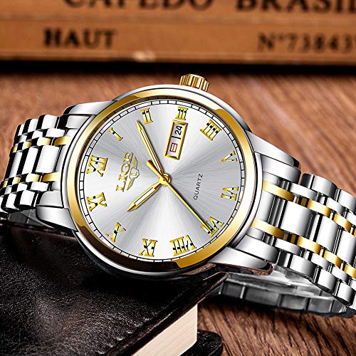 Relojes Hombres LIGE Moda Simple Impermeable Cuarzo Analógico Reloj Acero Inoxidable Automatico Calendario Reloj Hombre de Pulsera